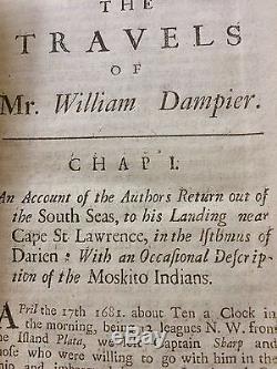 1698 William Dampier, Nouveau Voyage Autour Du Monde Y Compris Rthe Isthmus D'amer
