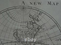 1703 Peter Heylyn Atlas Carte Du Monde Une Nouvelle Carte Du Monde