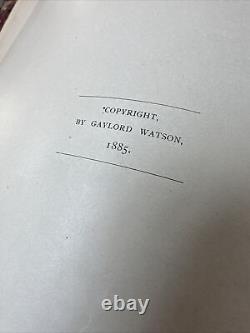 1889 Nouvel atlas illustré complet et indexé du monde de Watson, reliure rare en cuir.