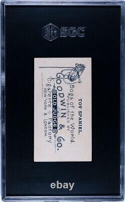 1890 N163 Goodwin & Co. Vieux Juge Jouet Spaniel Chiens du Monde SGC 5