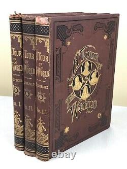 1896 Un tour du monde de ses villes célèbres et de ses peuples étranges, volumes 1-3