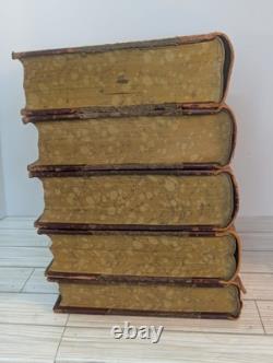 1899 Histoire des Nations du Monde par John Ridpath Ensemble Complet de 5 Volumes Antiques