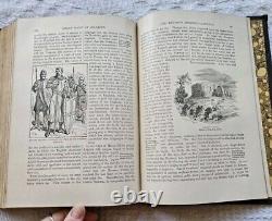 1899. Histoire du Monde de l'Humanité par John Clark Ridpath. Ensemble ancien de 4 volumes.