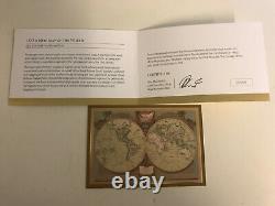 2018 $100 Gold Proof Domed Coin 1812 Une Nouvelle Carte Du Monde Coa #68 Ram