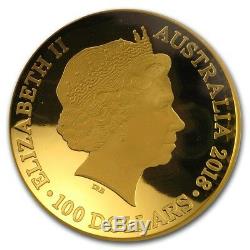 2018 Australia Gold 1oz $ 100 1626 Nouvelle Carte Du Monde Ngc Pf70 - Premiers Lancements