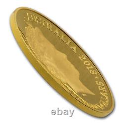 2018 Une nouvelle carte du monde 1812 1 once d'or preuve en dôme Coin $100 Boîte/COA RAM