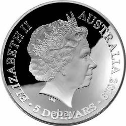 2019 $5 1oz Silver Proof Domed Coin 1626 Une Nouvelle Carte Du Monde Columbus Drake
