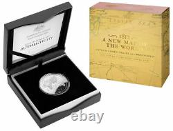 2019 $5 Silver Proof Domed Coin 1812 Nouvelle Carte Des Pistes Du Capitaine Cook Du Monde