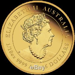 2021 Australian Année Lunaire Du Buffle 1/10 Oz Preuve D'or 15 $ Coin Nouveau Série-3