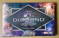 2021 Deck Supérieur Black Diamond Marvel Studios Scellés Hobby Box Nouveau