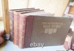 3 Volumes, L'ILLUSTRATED WAR NEWS, Enregistrement PICTORIAL de la GRANDE GUERRE, 1914-15, Illust