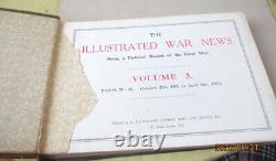 3 Volumes, L'ILLUSTRATED WAR NEWS, Enregistrement PICTORIAL de la GRANDE GUERRE, 1914-15, Illust