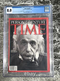 Albert Einstein, Personne du Siècle selon le Time Magazine, Numéro Rare, Évalué CGC 8.0