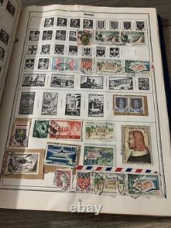 Album de timbres-poste vintage & timbres du monde en élargissement, nouvellement agrandi