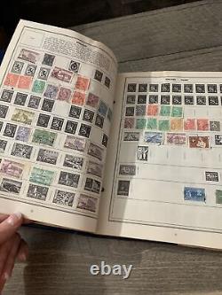 Album de timbres-poste vintage & timbres du monde en élargissement, nouvellement agrandi