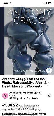 Anthony Cragg, Parties du Monde, Comme Neuf, Livre XL Rare. Ailleurs £460