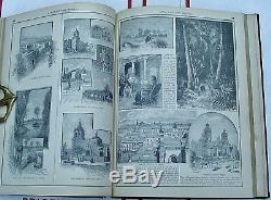 Antiquarian Rand Mcnally Nouvel Atlas Standard Du Monde 1890 Cartes De Couleur Dur