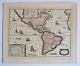 Antique 1641 Carte Du Nouveau Monde Amérique Du Nord Amérique Du Sud Amérique Latine