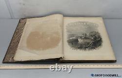 Antique 1862 Johnson's Nouvel Atlas Familial Illustré du Monde 18,5 x 15