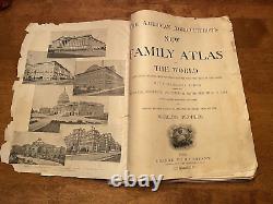 Atlas familial du monde du Nouvel Agriculteur américain de 1898