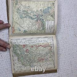 Atlas junior Cram du monde Nouvelle édition de l'index du recensement Relié 1912