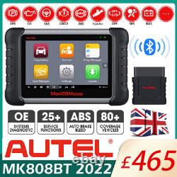 Autel Mk808bt Ad800bt Bluetooth Auto Diagnostic Tout Le Système Code Reader Huile Réinitialiser