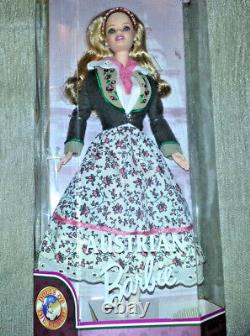 BARBIE AUTRICHIENNE 1998 Mattel POUPEES DU MONDE ÉDITION COLLECTOR Vintage NEUF