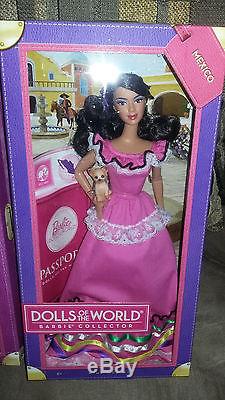 Barbie Mariachi Mexique 2014 Et Mexique 2012 Poupées Passeport Du Monde Nouveau Nrfb