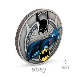 Batmobile 2021 Niue 2,00 $ Argent Proof. 999 1 Oz DC Comics 1997 Batmobile Coin