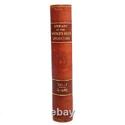 Bibliothèque De La Meilleure Littérature Du Monde 1897 Ensemble De 30 Volumes Très Bon Werner Co