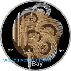 Biélorussie 2016 Le Mouvement Olympique De Belarus 20 Rub Silver & Gold Coin! Nouveau