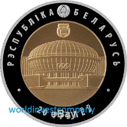 Biélorussie 2016 Le Mouvement Olympique De Belarus 20 Rub Silver & Gold Coin! Nouveau