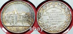Brême 1864 1 Thaler Silver Allemagne Taler Ouverture De La Nouvelle Bourse D'affaires