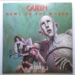 Brian May & Roger Taylor A Signé Queen'news Of The World' Vinyl Exact Proof Jsa