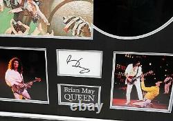Brian May Signé Affichage De Carte Encadrée Queen News Of The World Album Aftal Rd Coa