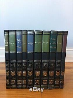 Britanica Grands Livres Du Monde Occidental 54 Volumes Complete Set 1987 Comme Nouveau