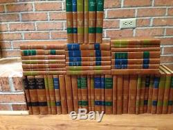 Britannica Grands Livres Du Monde De L'ouest 1952 Set 54 Vol Comme Neuf Navire Gratuit