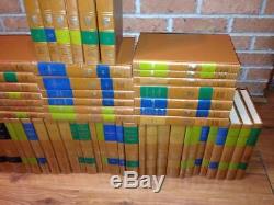 Britannica Grands Livres Du Monde De L'ouest 1952 Set 54 Vol Comme Neuf Navire Gratuit