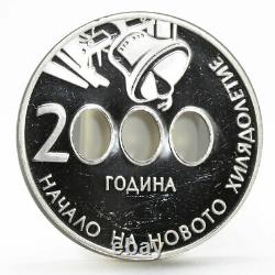 Bulgarie 10 Leva Le Début Du Nouveau Millénaire Preuve Pièce D’argent 2000