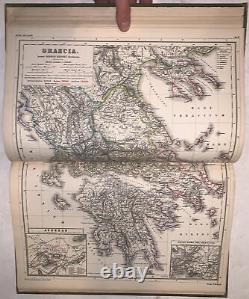 C. 1890, Atlas Antiquus, 12 Cartes De L'ancien Monde, Henry Kiepert, Folio