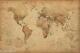 Carte Du Monde En Grande Taille 91,5 X 61 Cm Affiche Style Antique Nouvelle Grand Cadeau