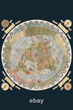 Carte Du Monde Urbano Monte (1587) Affiche, Impression, Peinture