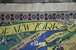 Carte Vintage Macy De New York De L'exposition Universelle De 1939 R. Patterson