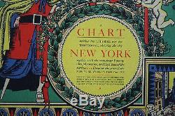 Carte Vintage Originale De Macy Représentant New York De L'exposition Universelle De 1939, R. Patterson