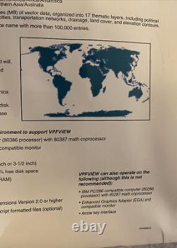 Carte numérique du monde Édition 1 Disques de cartographie de défense Neufs scellés 7/92