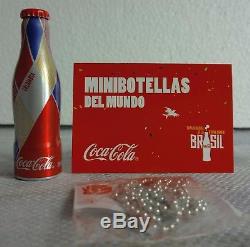 Coca-cola En Aluminium Mini Bouteilles Scellé Boîte De La Coupe Du Monde 2014 Brésil Nouveau