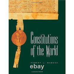 Constitutions Du Monde Par Maddex New 9780415164368 Livraison Rapide Et Gratuite