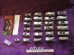 Danbury Mint Pewter Classic Cars Of The World Collection/25 Voitures Neuves