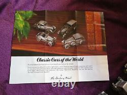 Danbury Mint Pewter Classic Cars Of The World Collection/25 Voitures Neuves