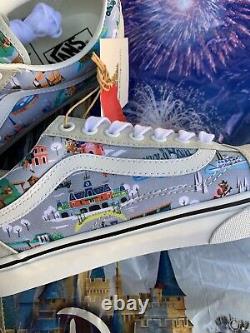 Disney Parks 2022 50ème Anniversaire Magic Vans Of The Wall Chaussures Taille M7/w8.5 Nouveau